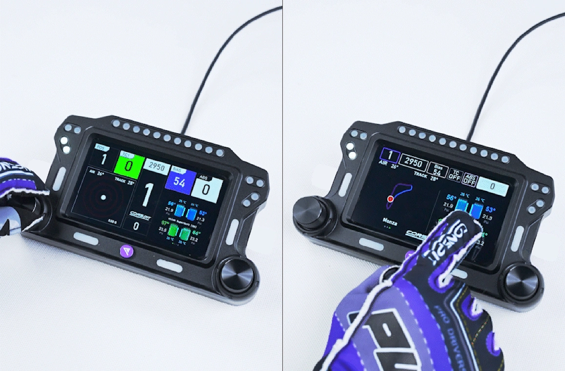 Two encoders and multi-touch control on the Conspit CSD Lite